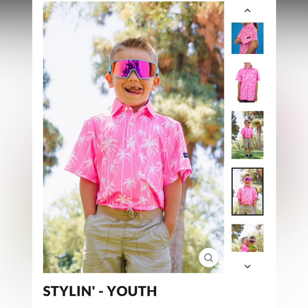 Sunday Swagger youth tennis/ golf polo